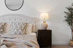 Detailed view of primary bedroom