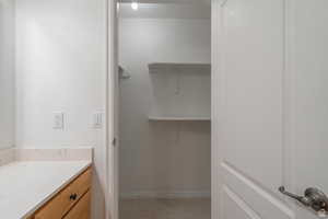 Bathroom featuring vanity