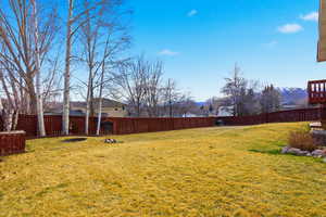 Side yard east side of home.