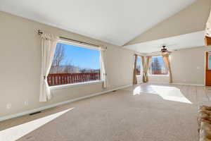 Main living room with lots of natural light