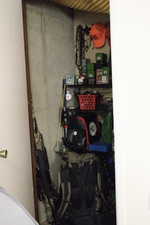 Closet underneath the stairs in the basement
