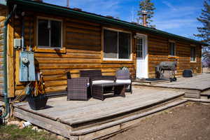 Deck with grilling area