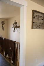 View of entry way from dining area