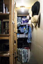 Pantry closet in basement