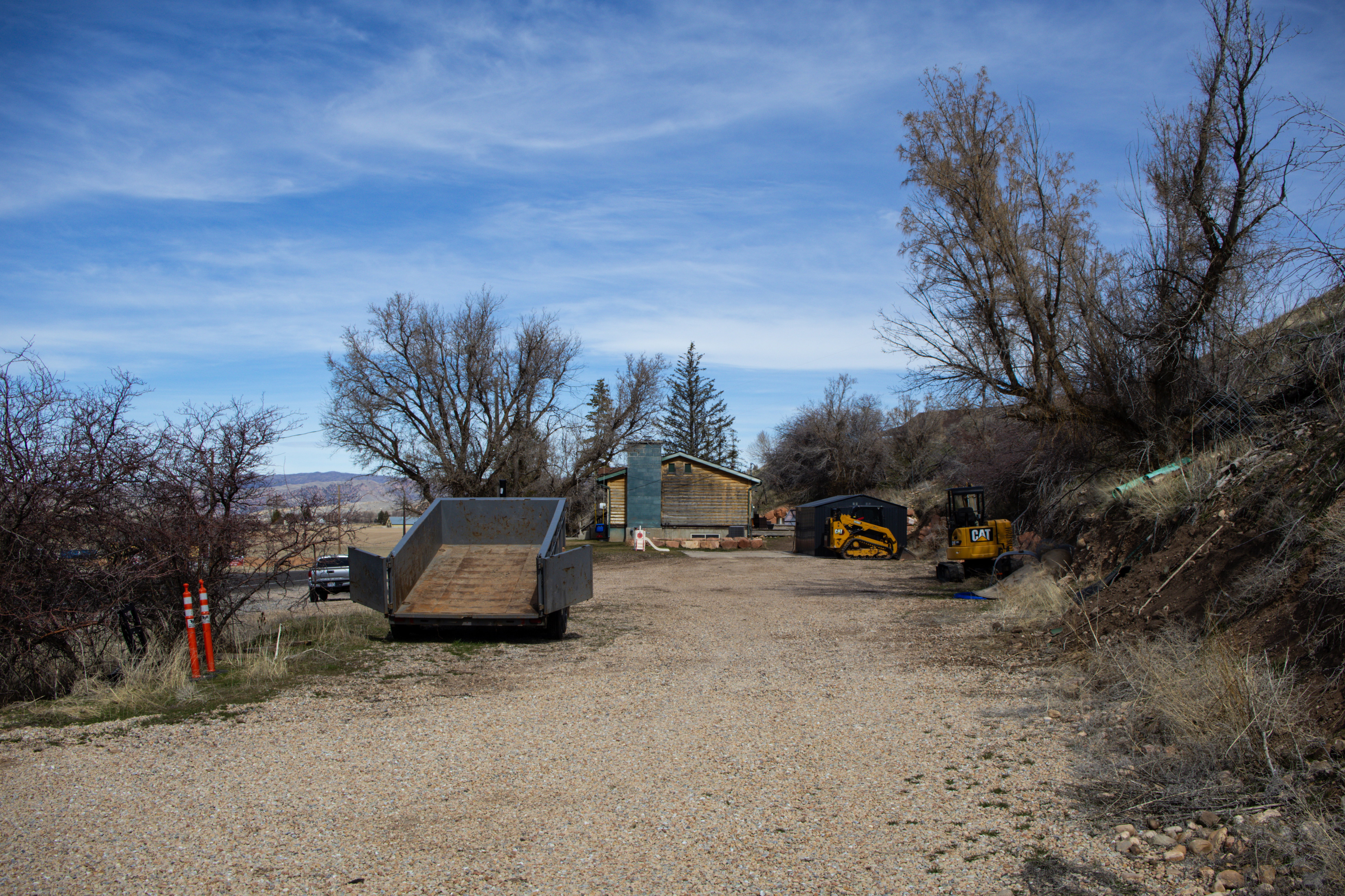 View of yard and parking