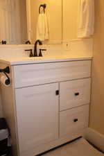 Master bathroom featuring vanity