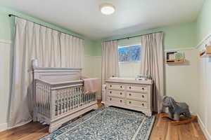 Newer vinyl windows and space saver shelving in closets for added functionality