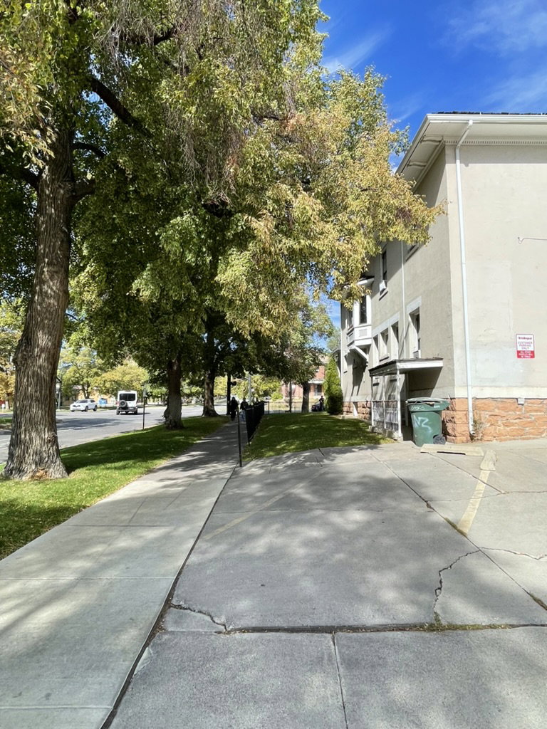 View of concrete road