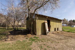 View of pole building