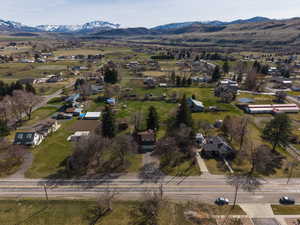 Drone / aerial view of mountains