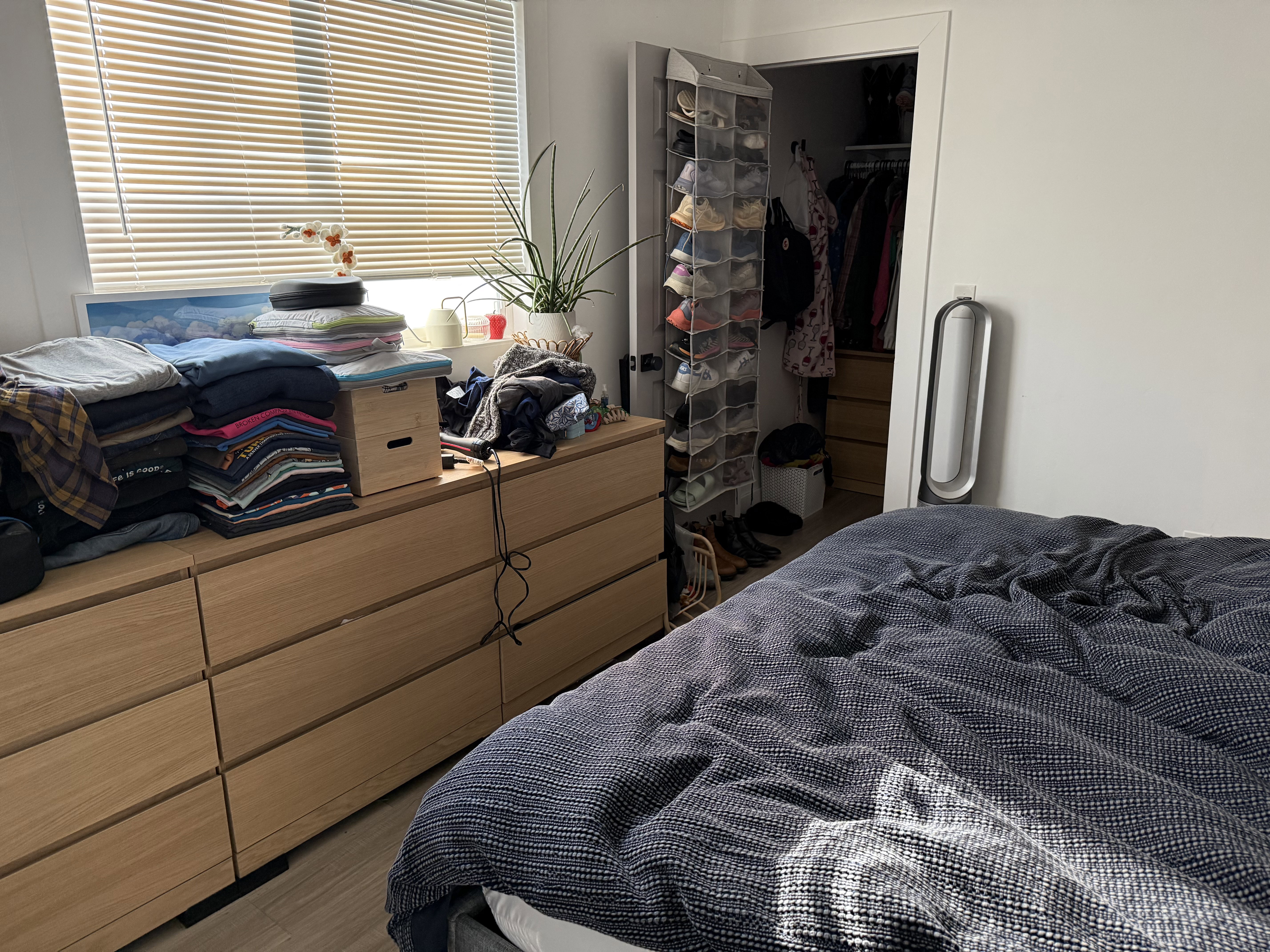 Bedroom with a closet