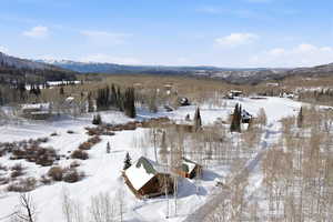 Aerial view of mountains