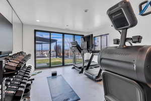 View of workout area