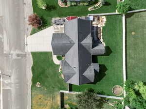 View from above of property