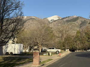 View to the east from the driveway