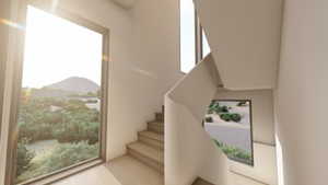 View of stairway