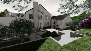 View of yard with a patio