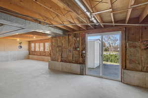 View of below grade area