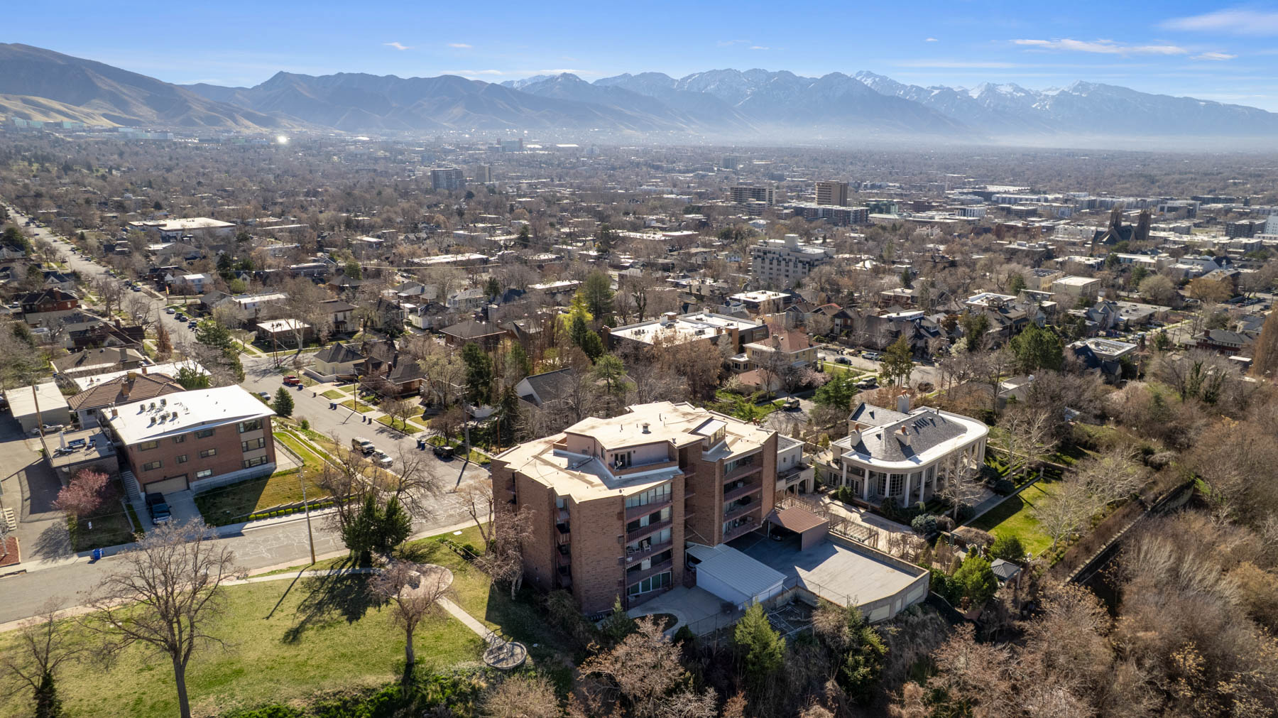 Aerial view of mountains