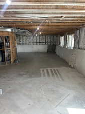 Unfinished Daylight Basement