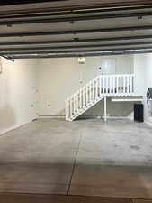 View of 2 car Garage