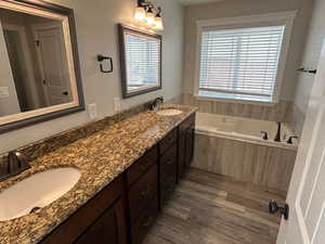 Masterbath and Jetted Tub