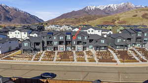 View of front facade with a residential view and a mountain view