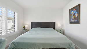 Bedroom featuring baseboards