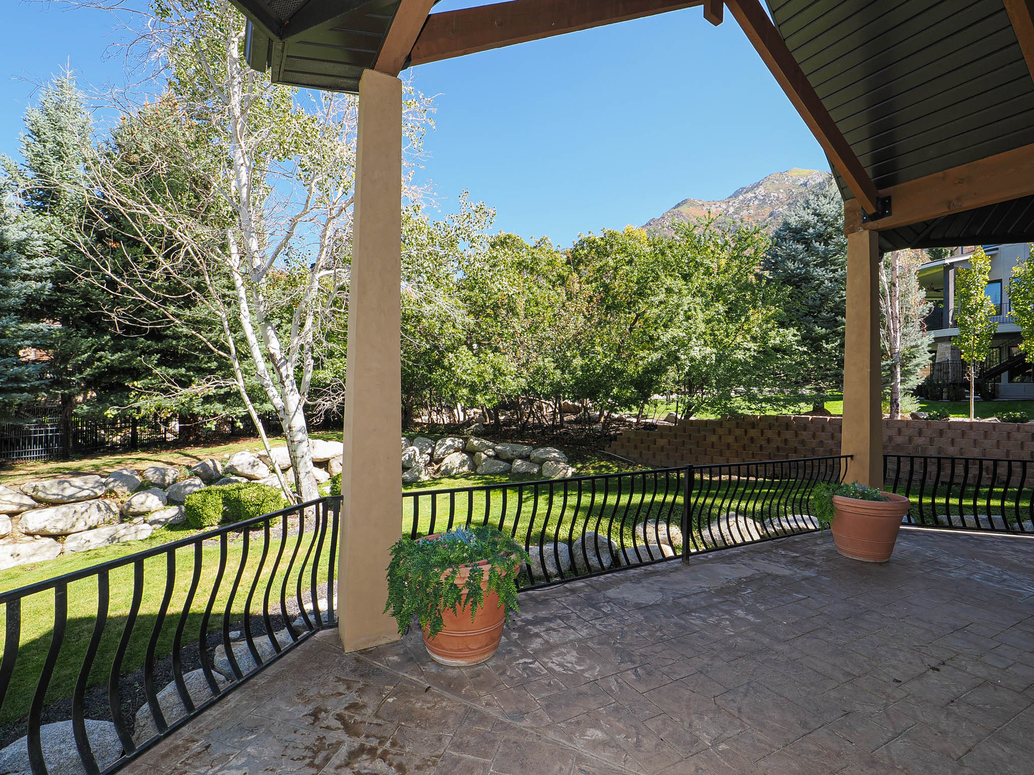 View of patio