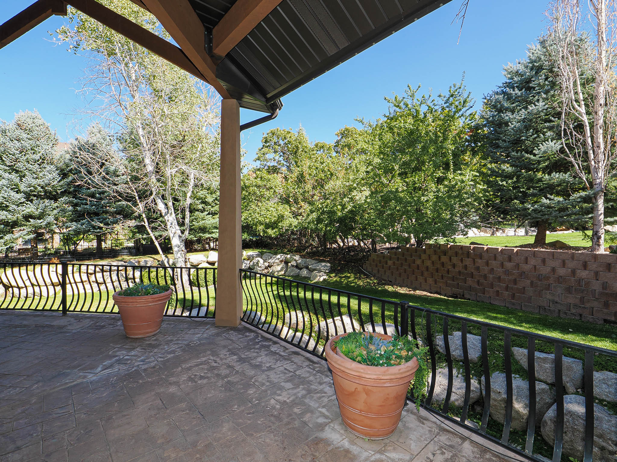 View of patio