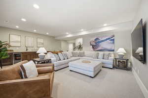 Lower Level Family Room with Wet Bar