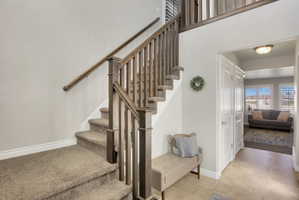 Stairway as you enter the home