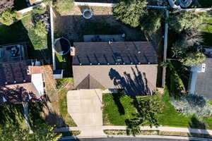 View from above of property