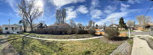 View of yard with a residential view