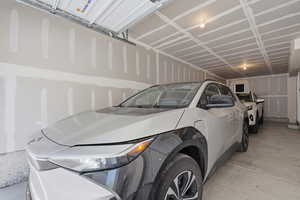 Two car tandem garage with added storage