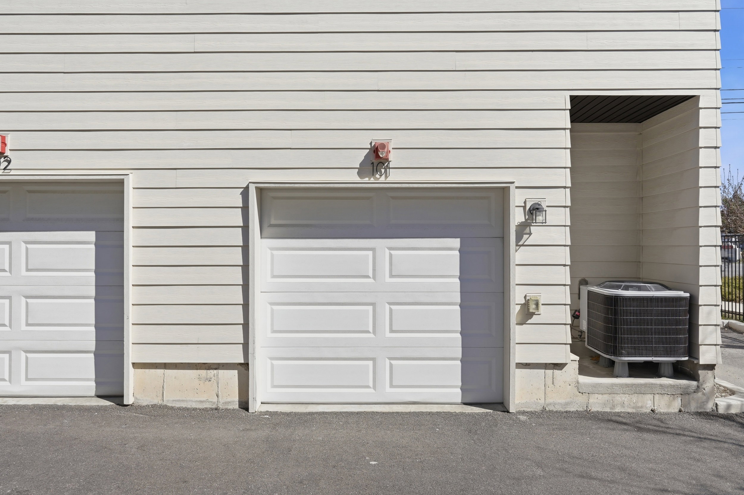 Two car tandem garage with added storage