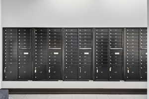 Surrounding community with mail area