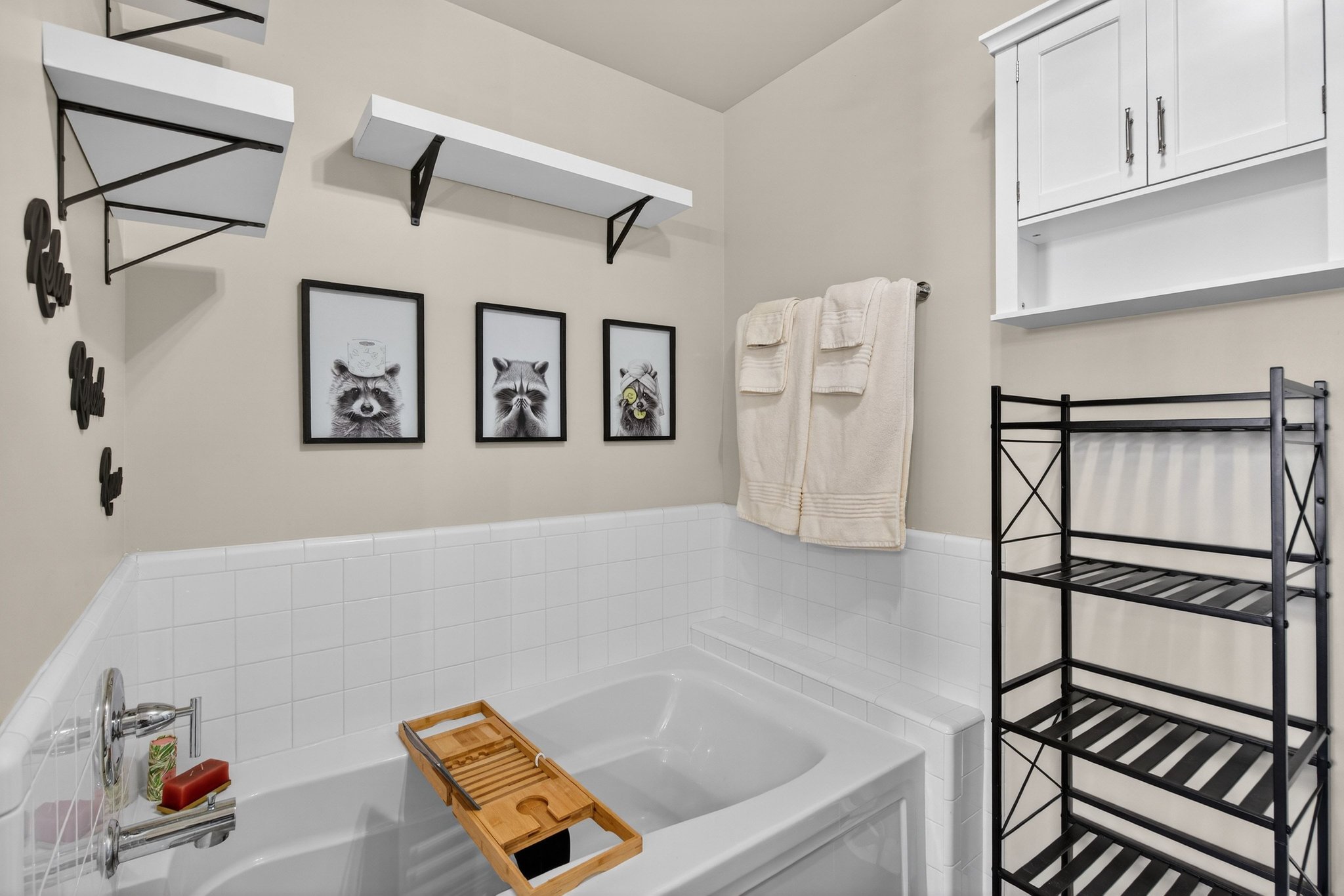 Bathroom featuring a garden tub