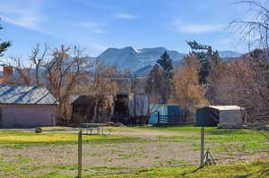View of mountain background