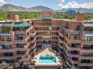 View of apartment building / complex with a mountain view