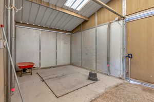 Storage featuring a skylight