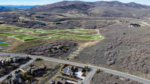 Mountain view featuring a local golf course