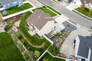 View from above of property