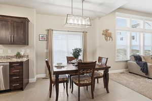 Dining space featuring plenty of natural light