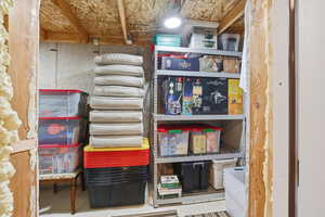 View of storage room