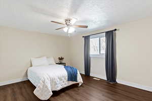 Spacious main bedrooms with a walk-in closet.