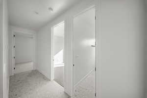 Corridor with baseboards