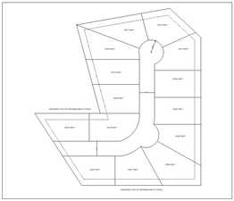 Map showing property parcels