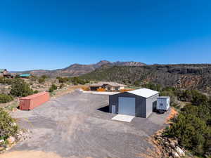 Exterior space featuring mountains