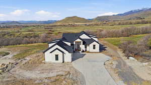 View of rural area with a mountain backdrop